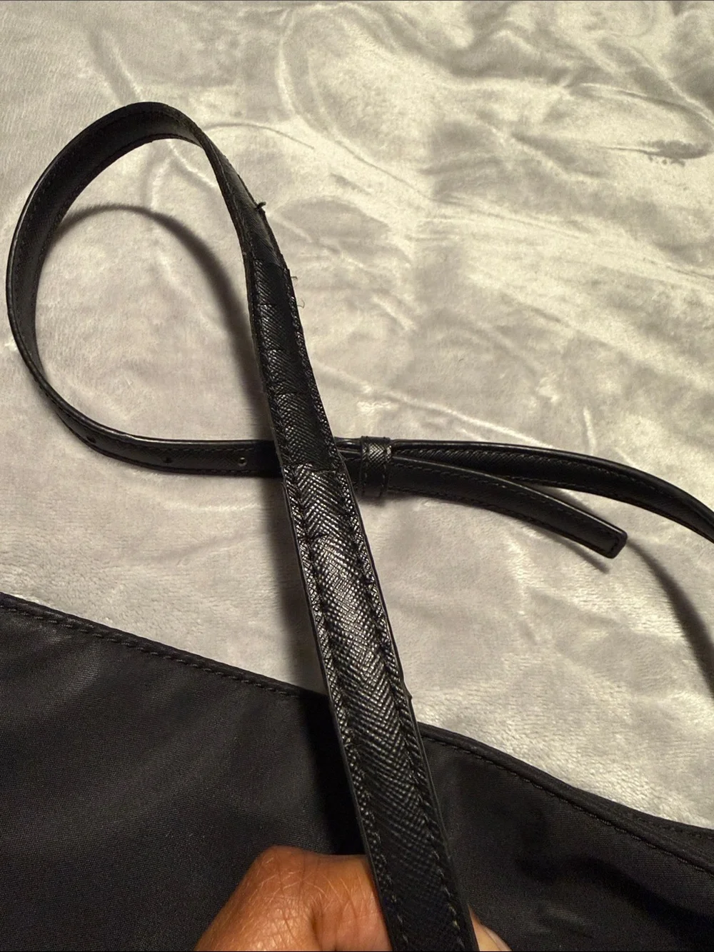 kate spade Black Nylon Crossbody with Gold Hardware
